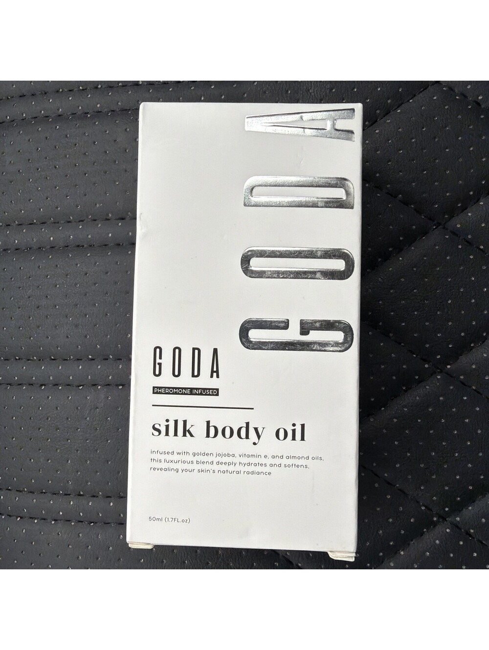 GODA Silk Body Oil Pheromone Infused, Vanilla Amber Scent, 1.7 fl oz